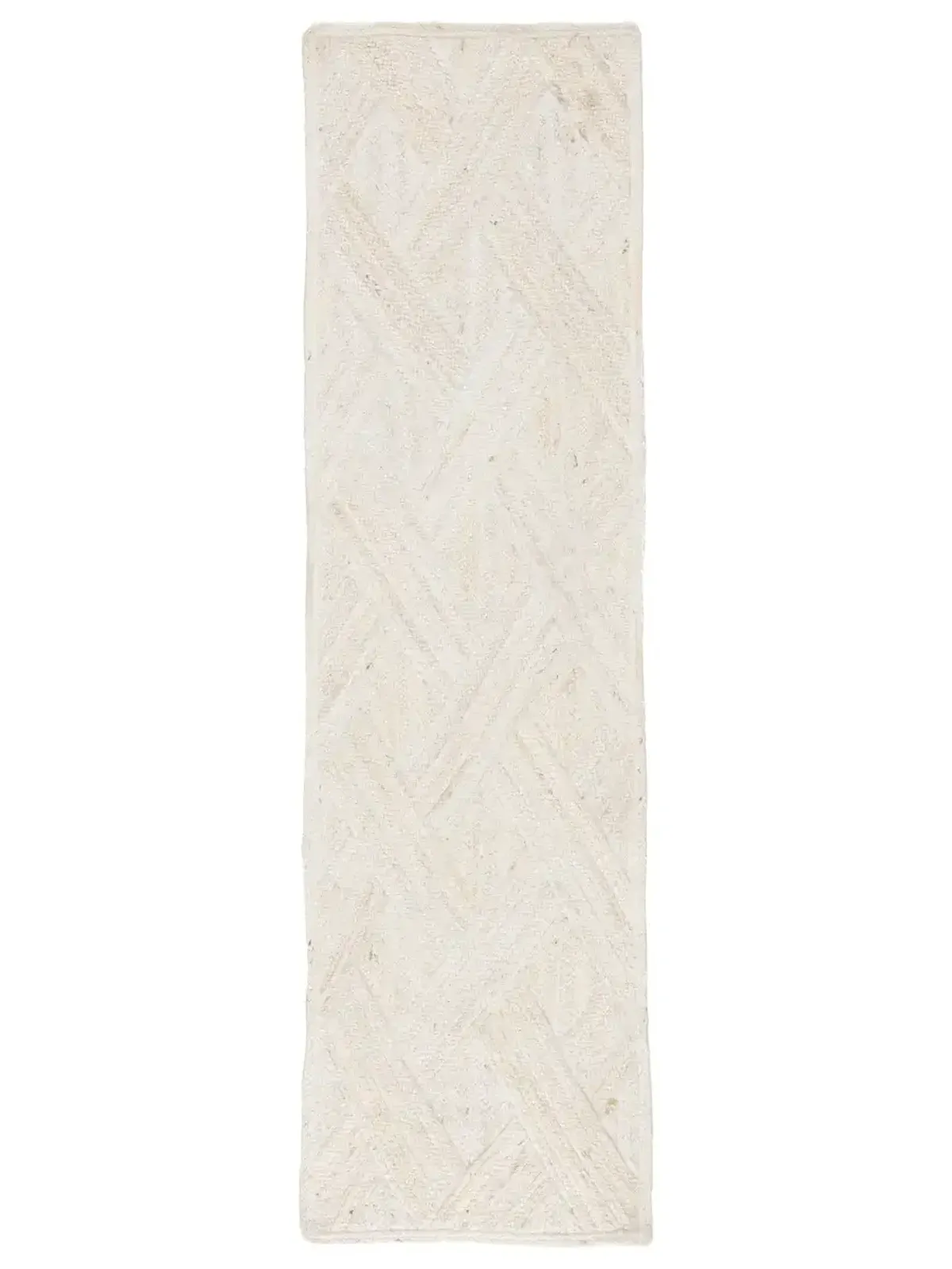 Naturals Tobago Vero White 4' x 8' Runner Rug