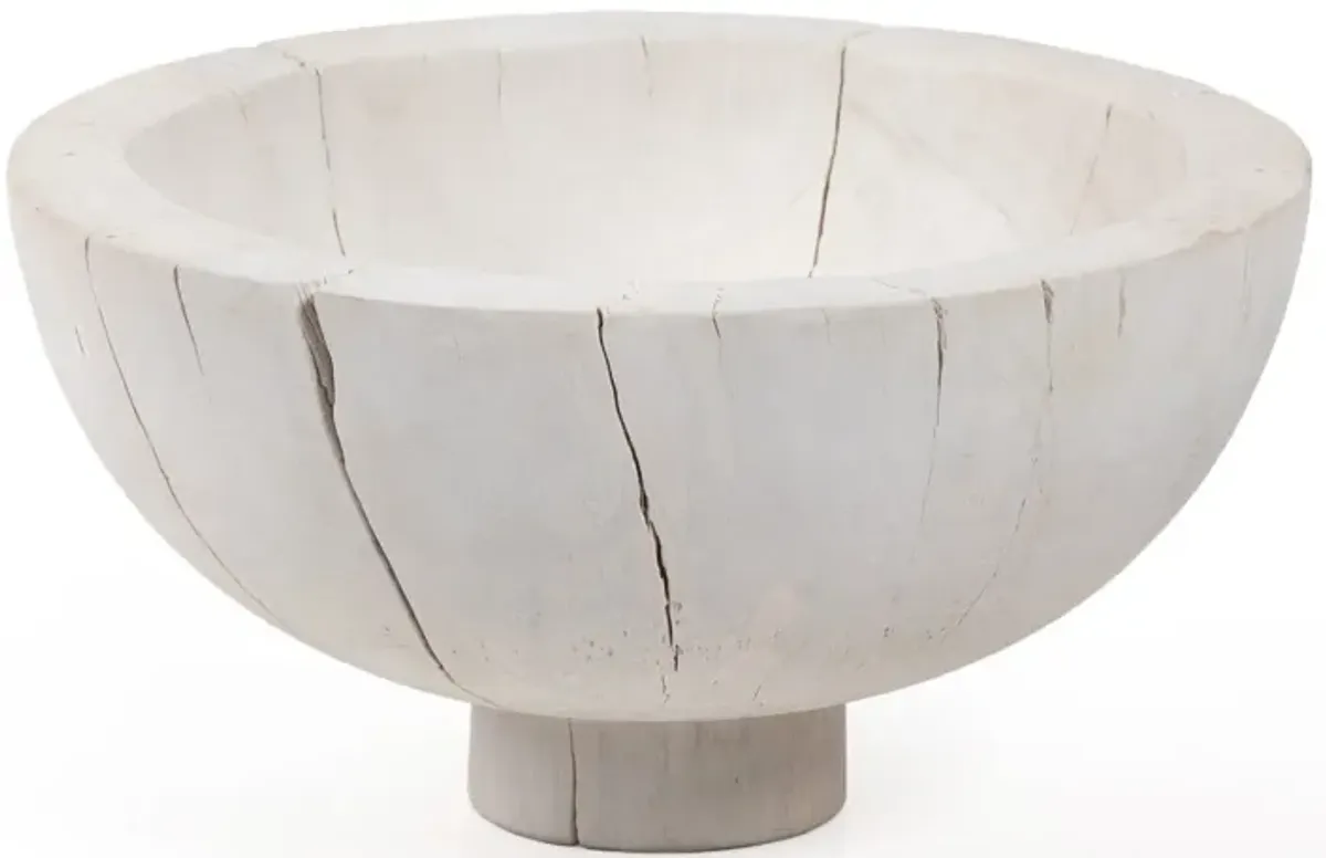 Large Turned Pedestal Bowl