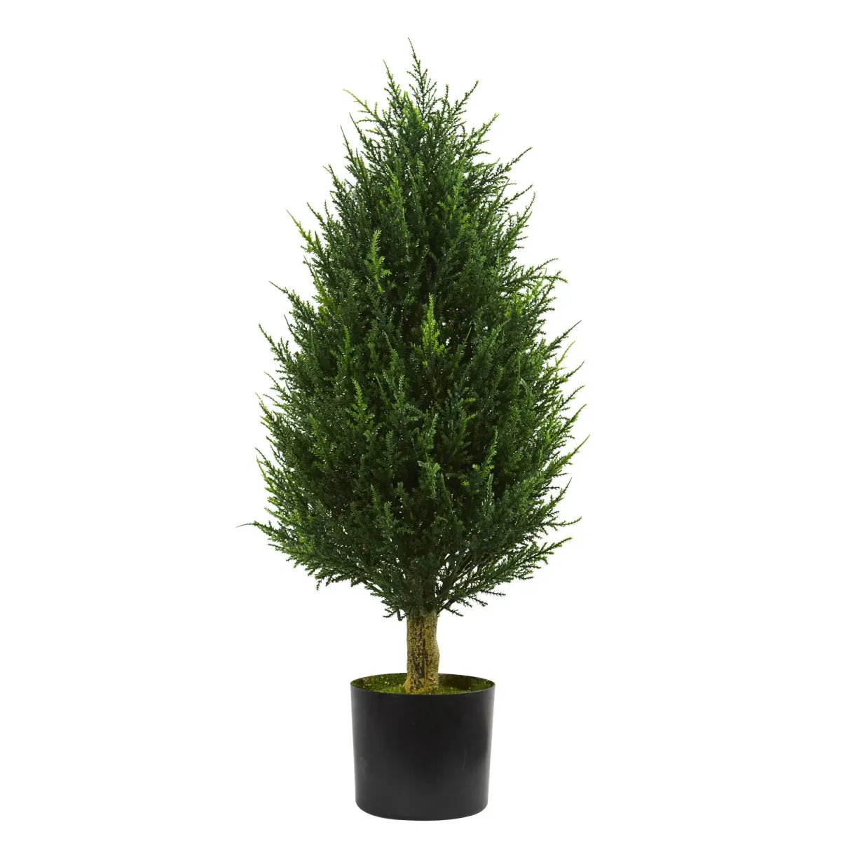 HomPlanti 3 Feet Cypress Tower Artificial Tree UV Resistant (Indoor/Outdoor)