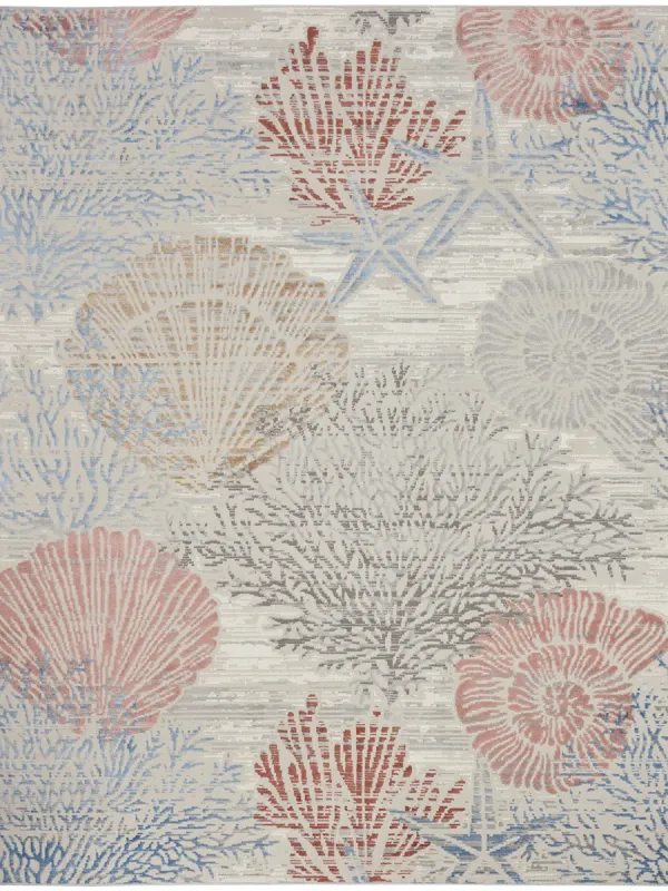 Seaside SDS04 Multicolor 7'10" x Round Rug