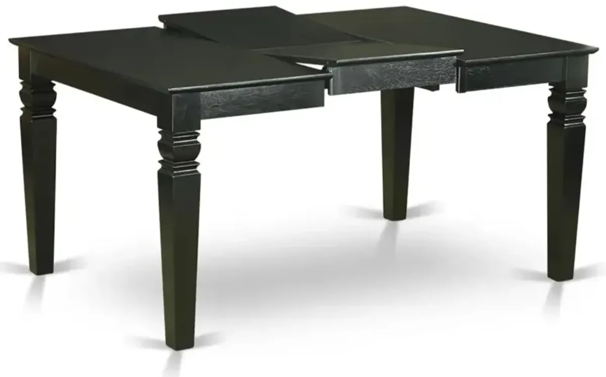 5 Piece Dinette Set Contains a Rectangle Dining Table with Butterfly Leaf