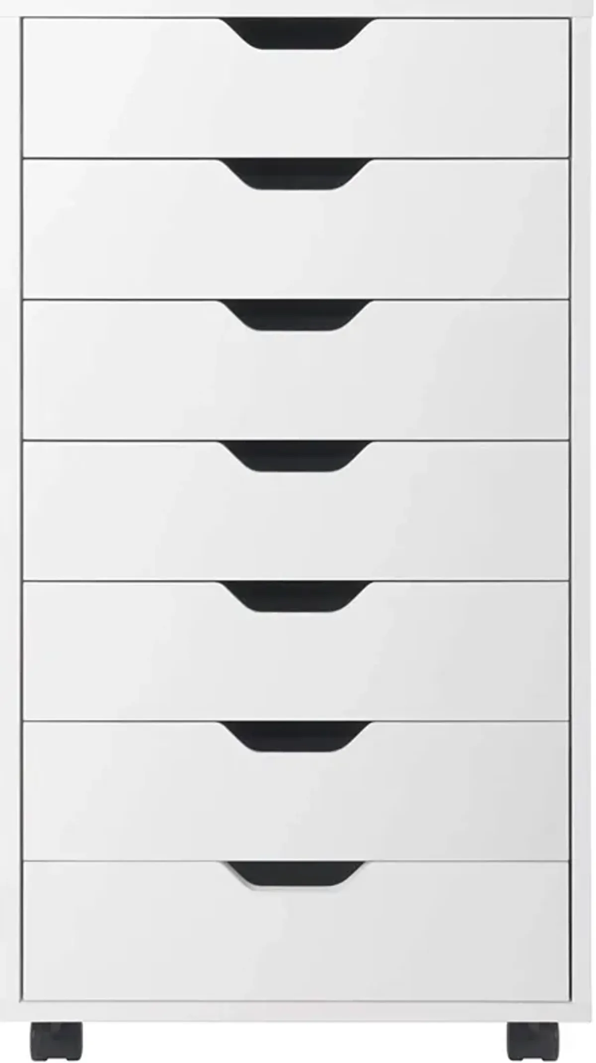 Hivvago Modern Scandinavian Style 7-Drawer Storage Cabinet Chest in White Finish