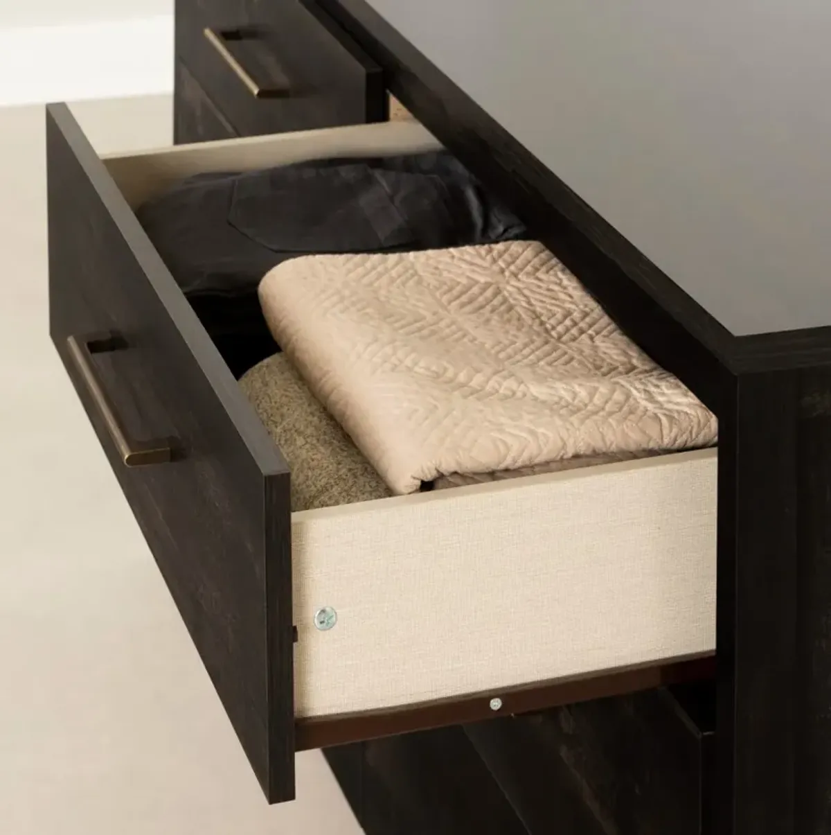 Hivvago Modern Java 6 Drawer Double Dresser