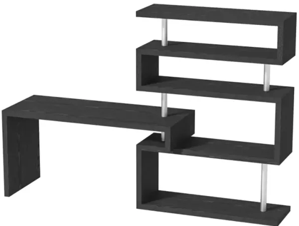 Office Workstation Desk – Integrated Display Stand for Convenience