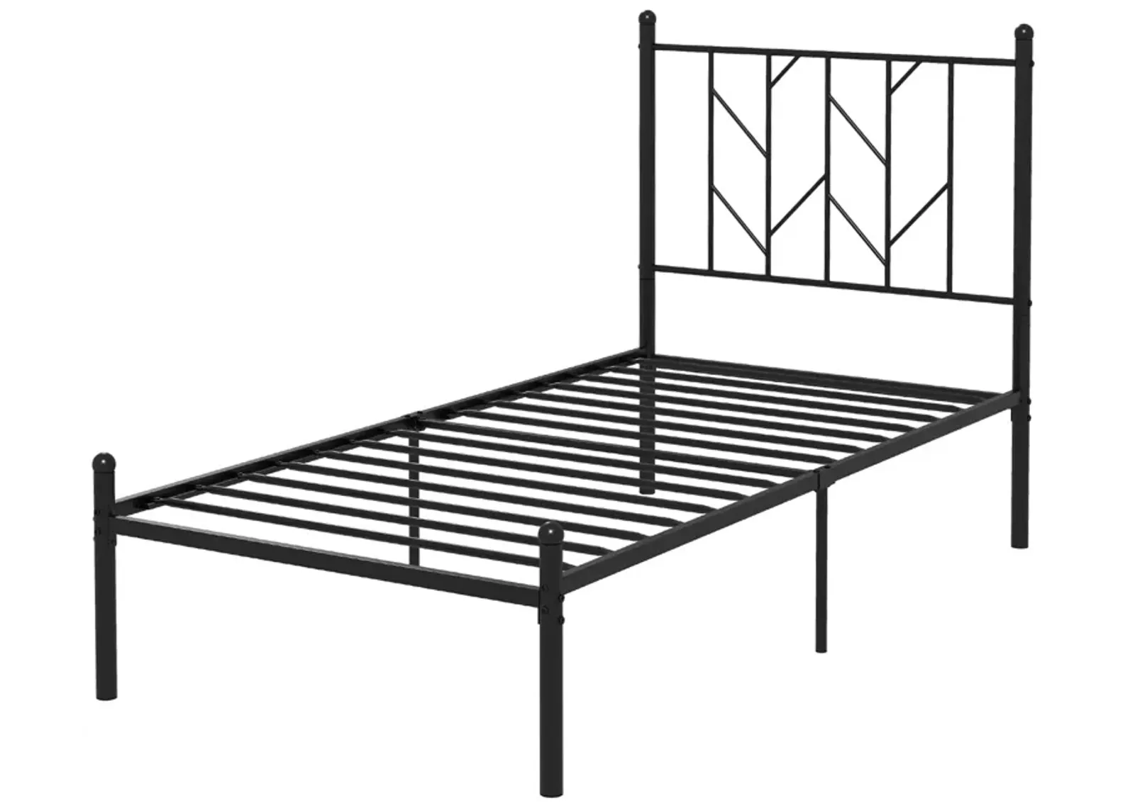 Platform Bed Frame with Sturdy Metal Slat Support