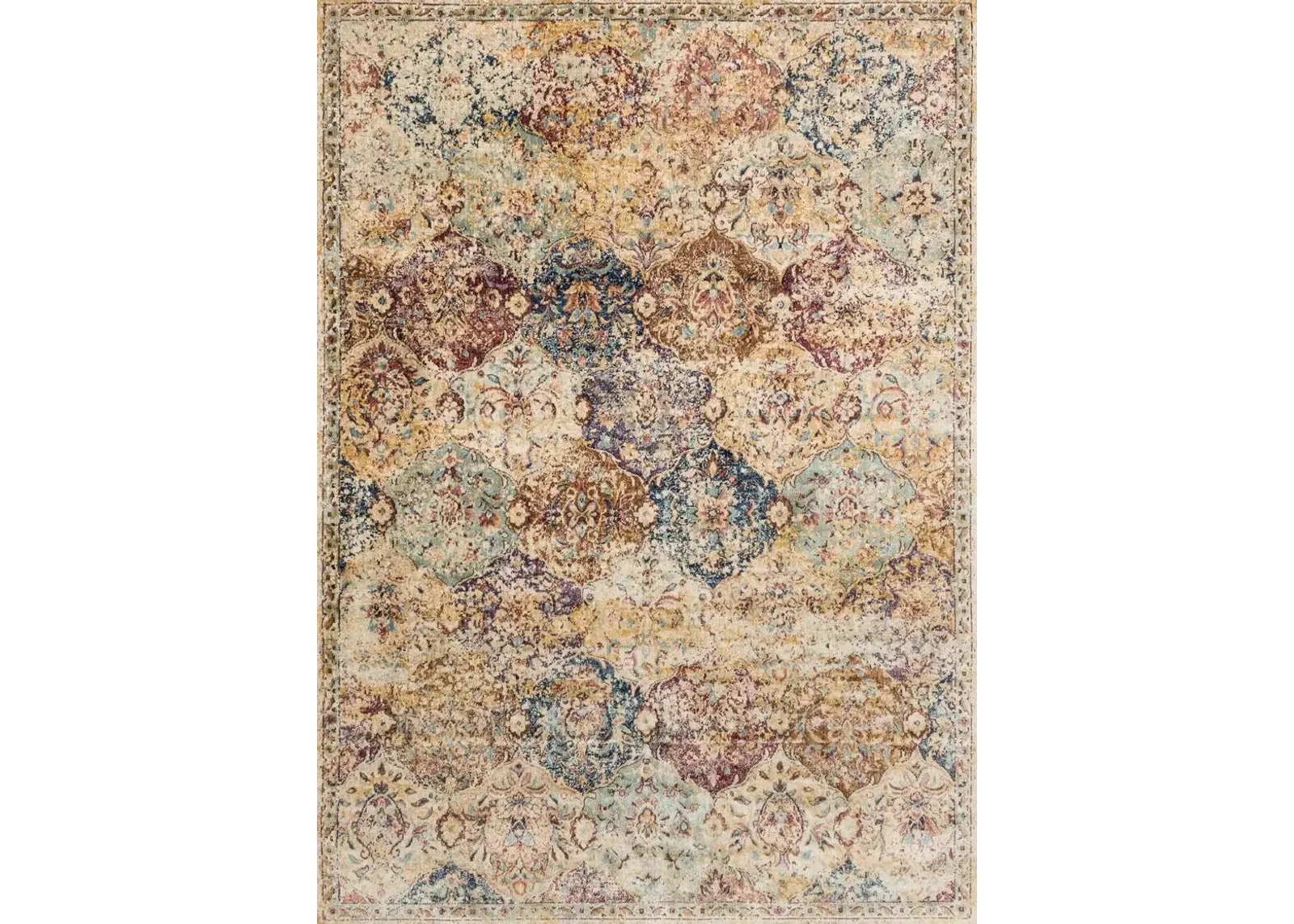 Anastasia AF12 Multi 2'7" x 10" Runner Rug