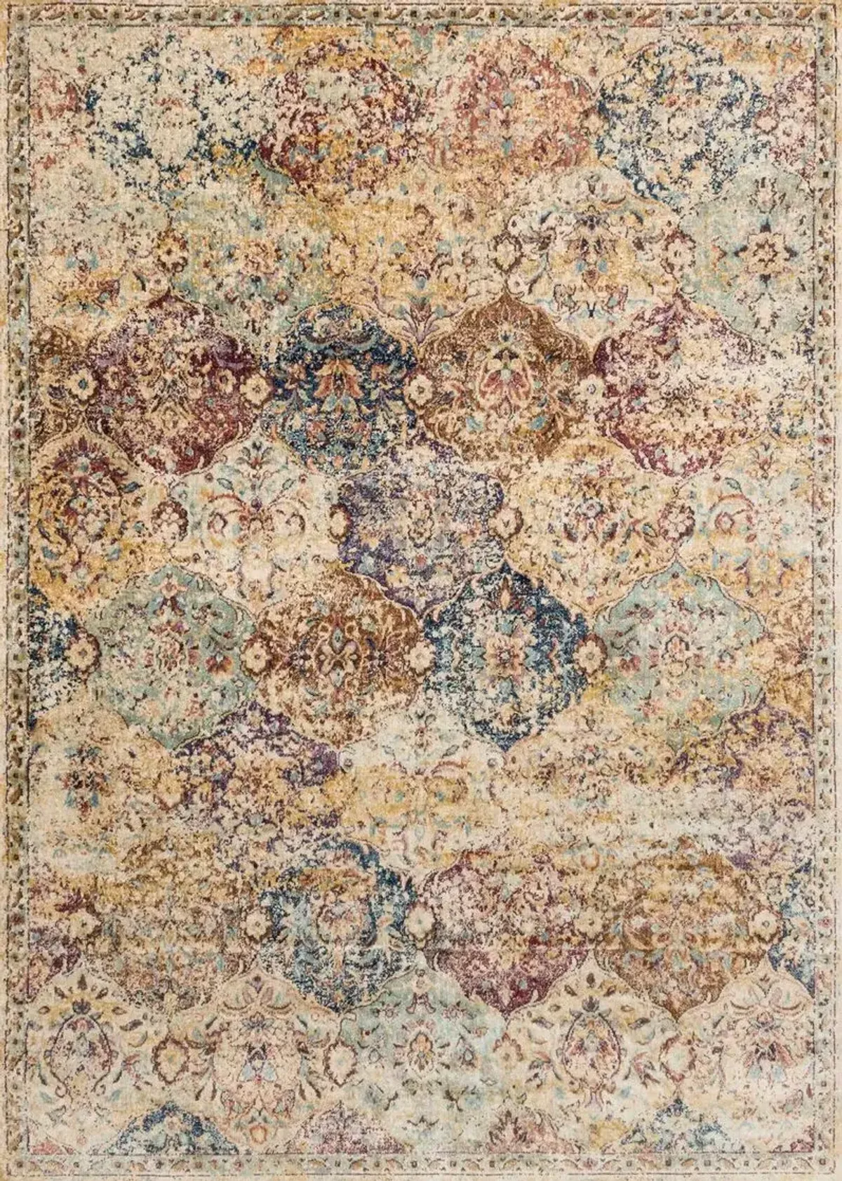 Anastasia AF12 Multi 2'7" x 10" Runner Rug