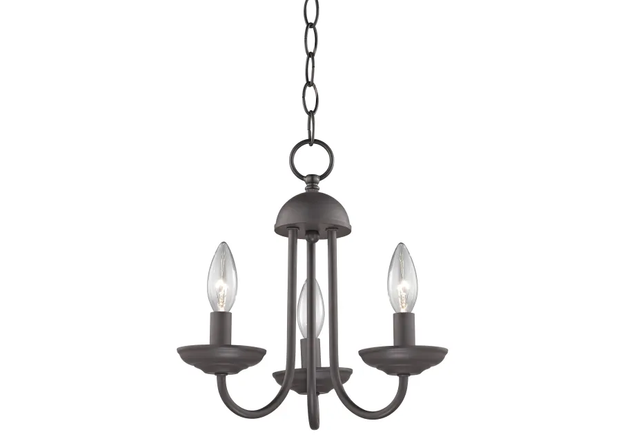 Williamsport 12'' Wide 3-Light Chandelier