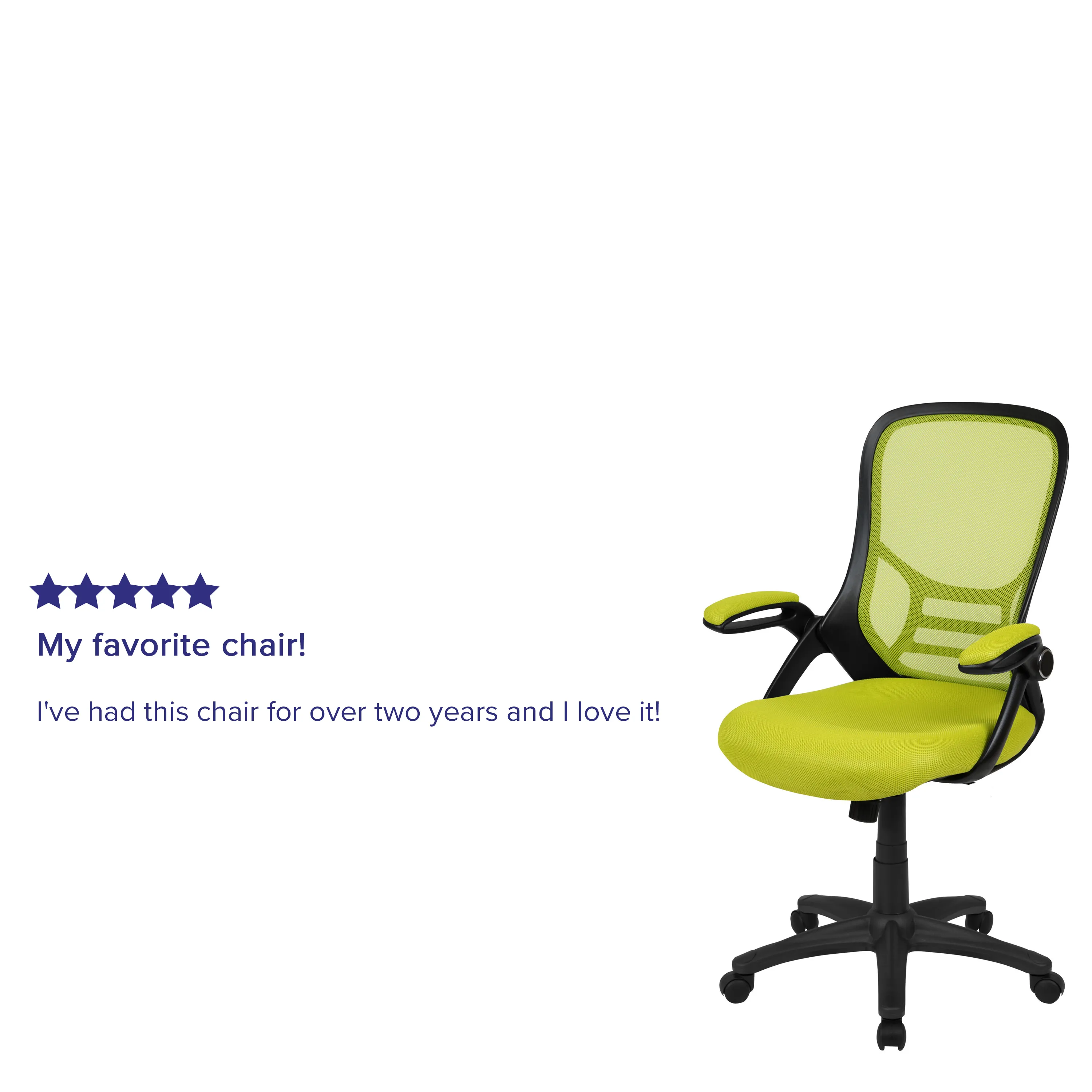 Porter High Back   Mesh Ergonomic Swivel Office Chair with Frame and Flip-up Arms