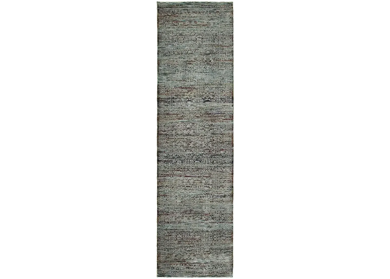 Andorra 2'6" x 12' Blue Rug