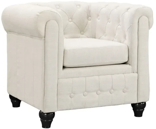 Modway Earl Fabric Armchair, Beige