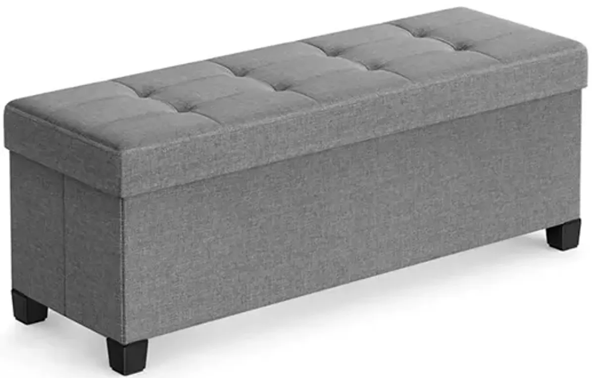 Storage Ottoman Bench for Bedroom, Living Room, or Entryway