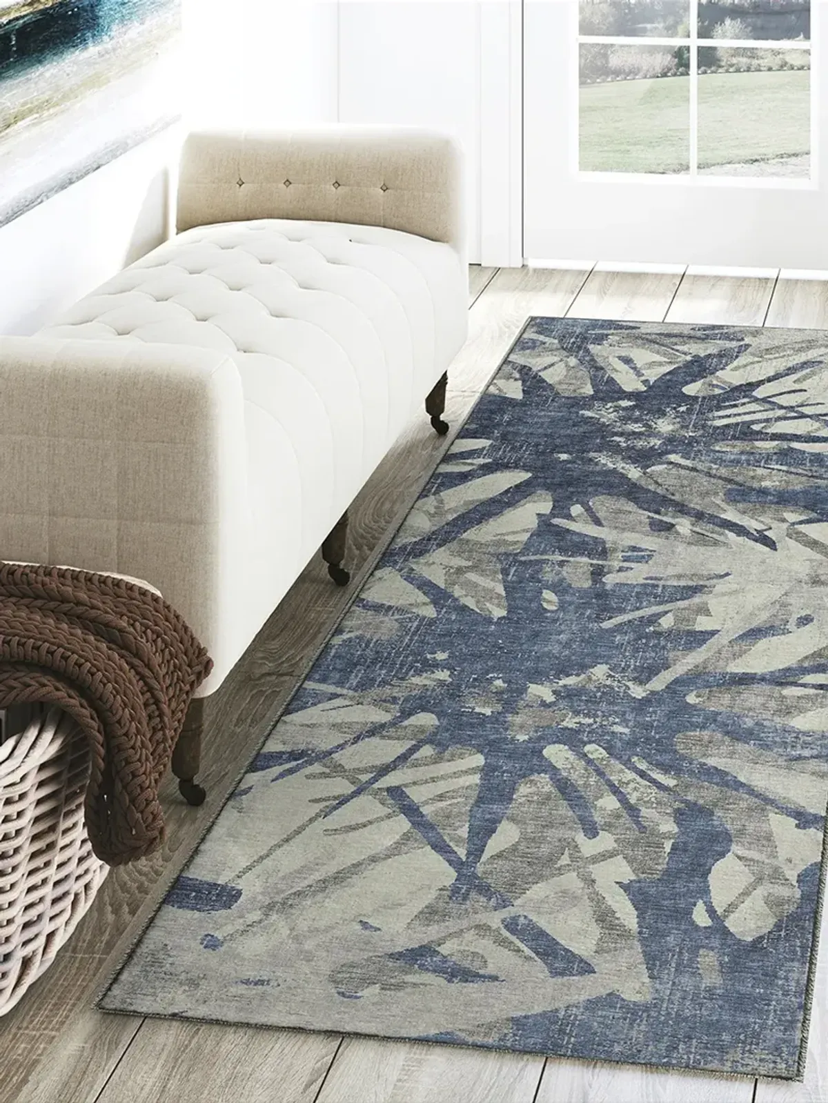 Brisbane BR6 Cobalt 2'3" x 7'6" Rug