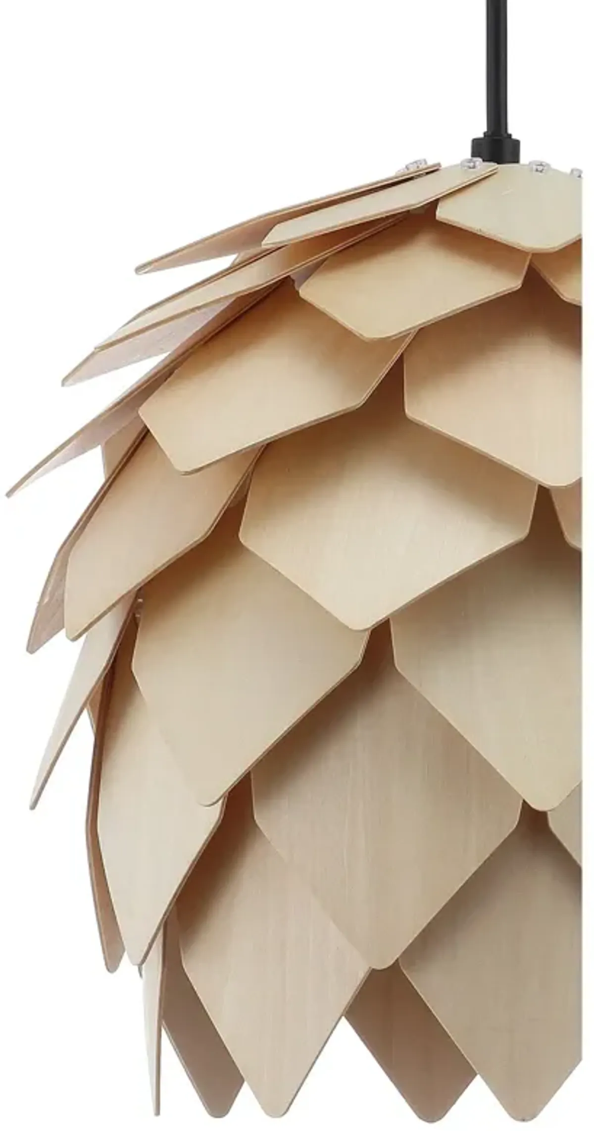 Simon Pinecone Wood LED Pendant