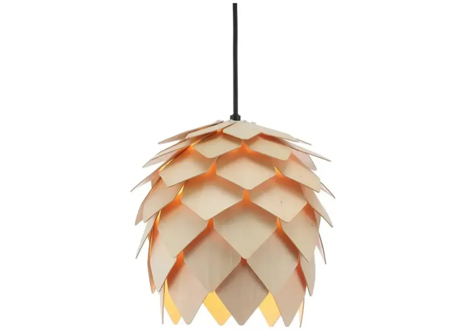 Simon Pinecone Wood LED Pendant