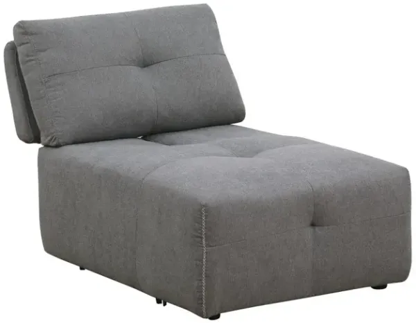 Nour Grey Armless Chair