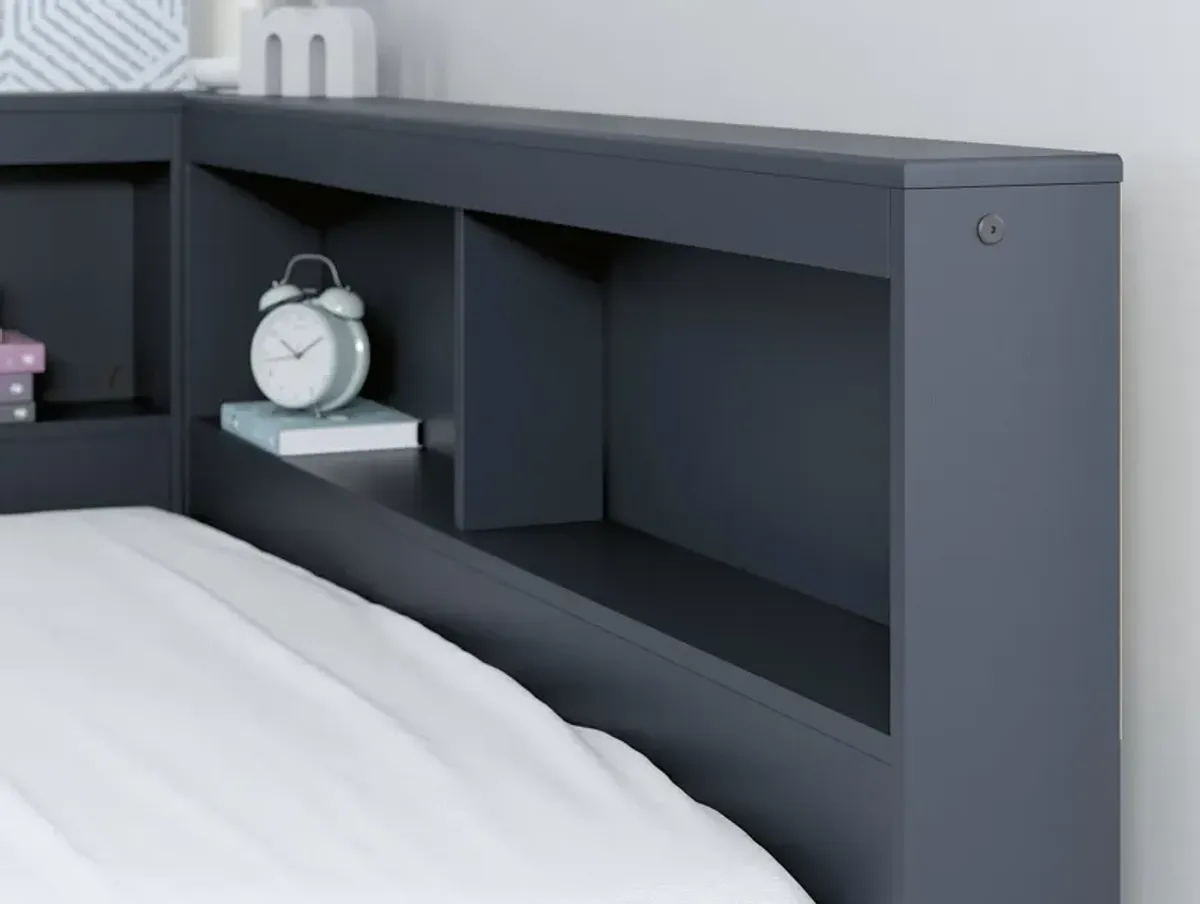 Full Bookcase Storage Bed