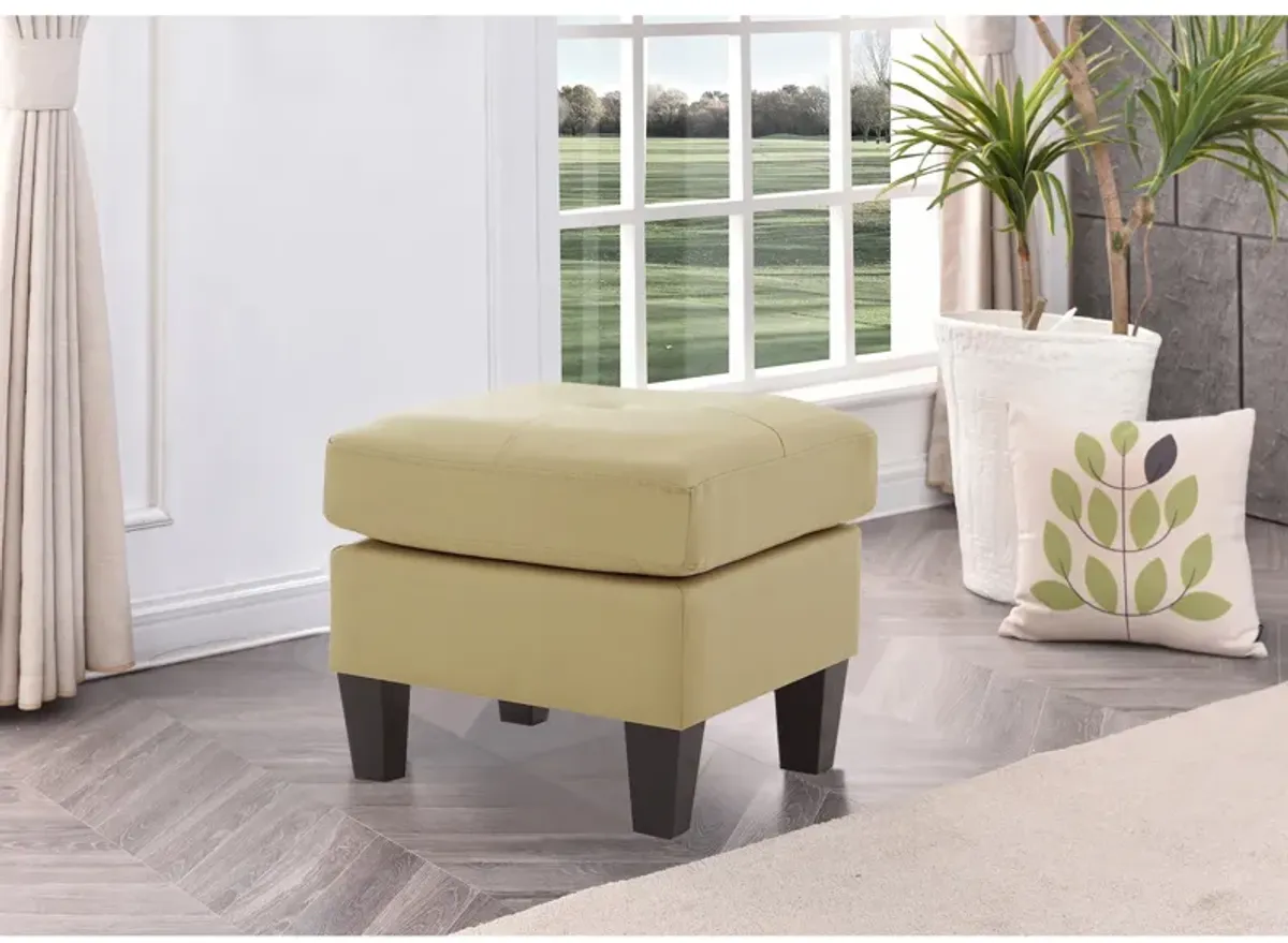 Newbury Faux Leather Upholstered Ottoman