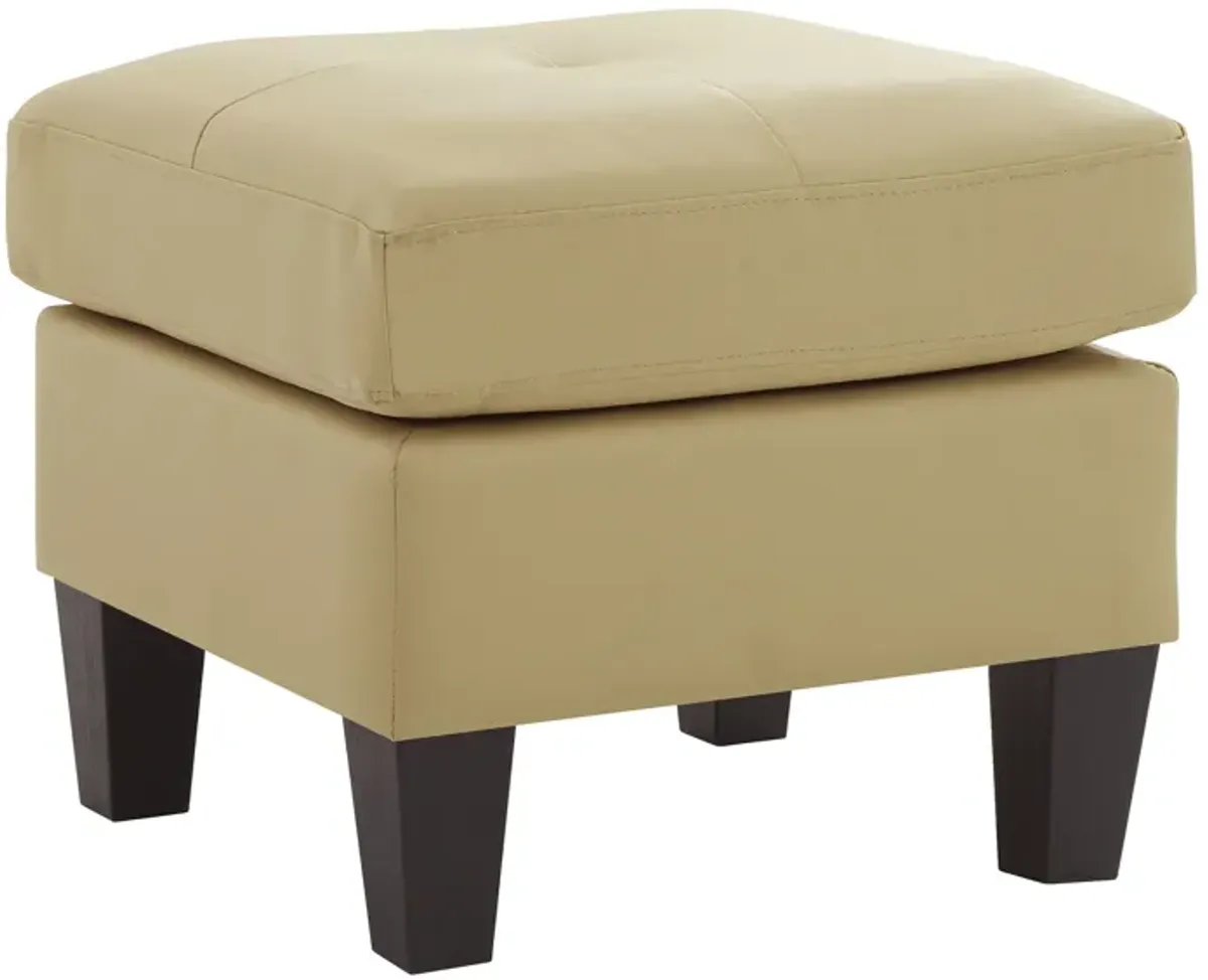 Newbury Faux Leather Upholstered Ottoman