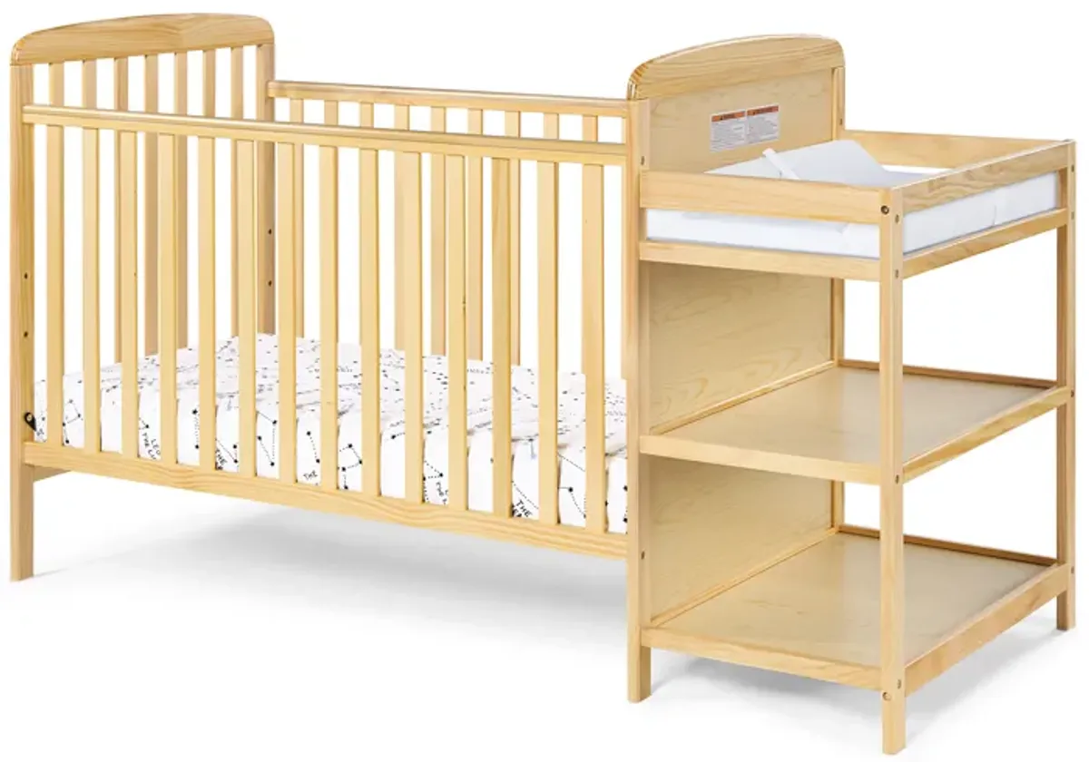 Suite Bebe Ramsey 3-in-1 Crib and Changer Combo Natural