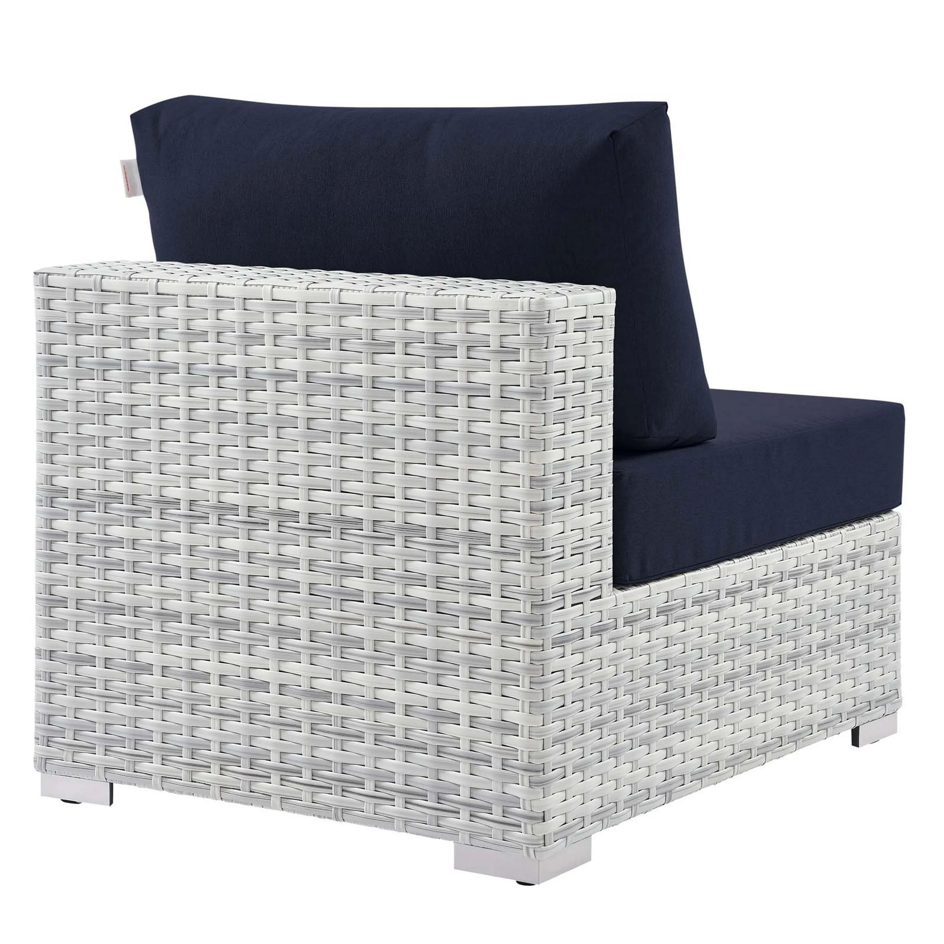 Convene Outdoor Patio Armless Chair-Benzara