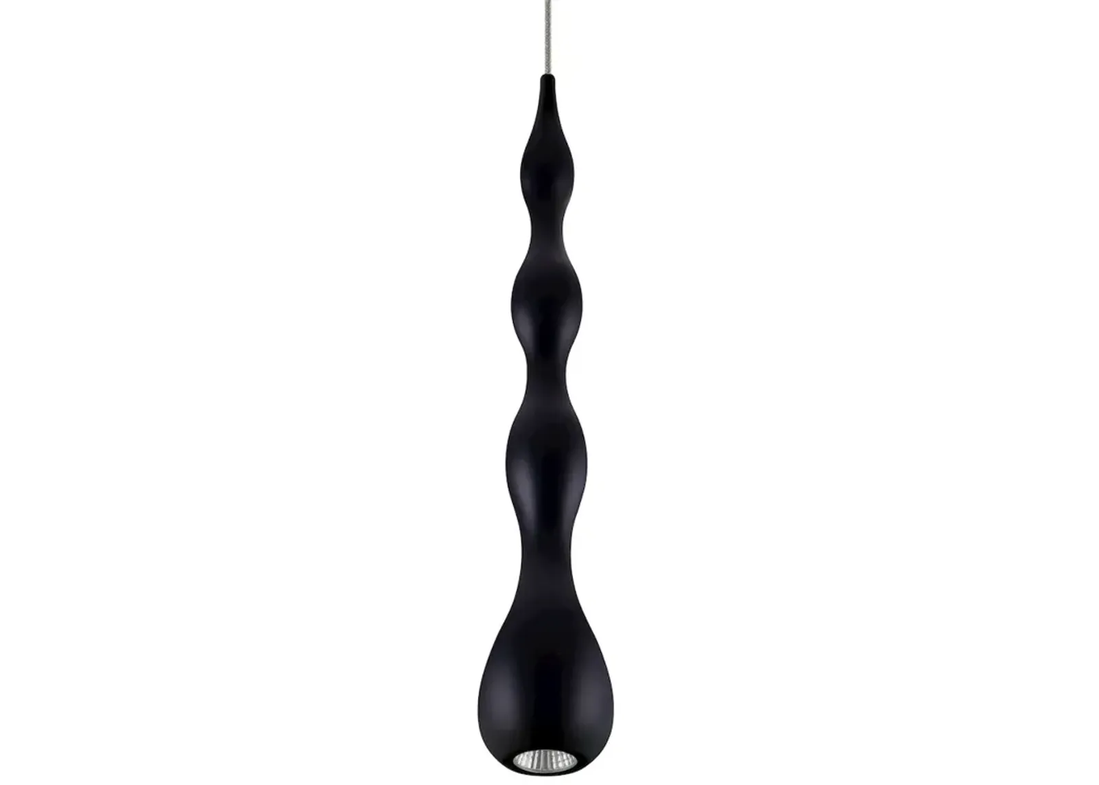 VONN Lighting Integrated LED Height Adjustable Pendant Light in Black