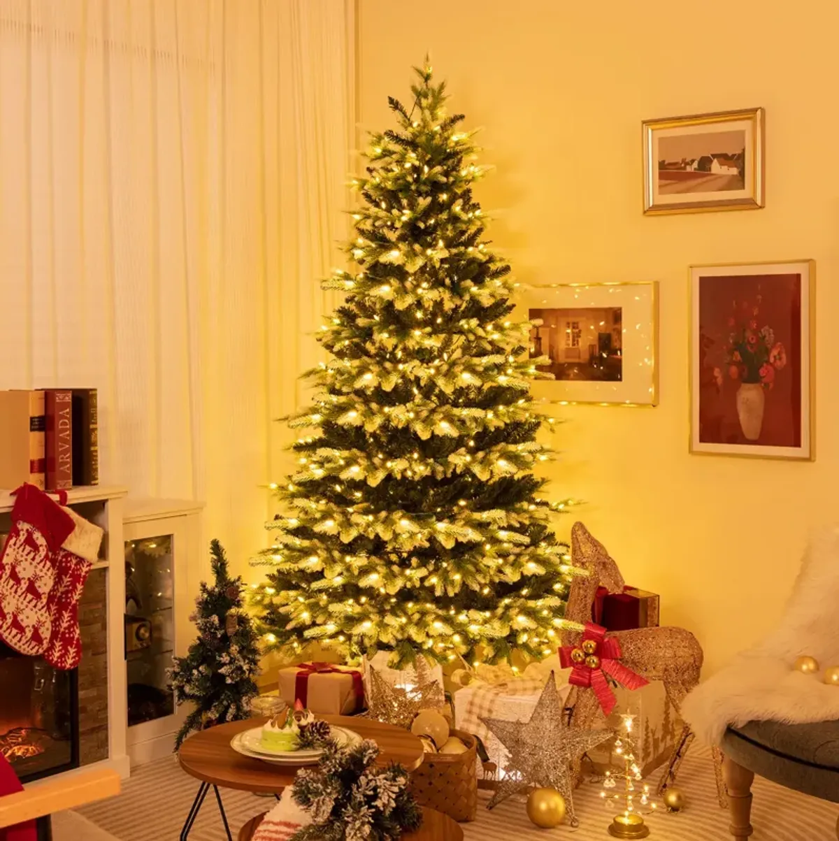 Hinged Christmas Tree with Remote Control