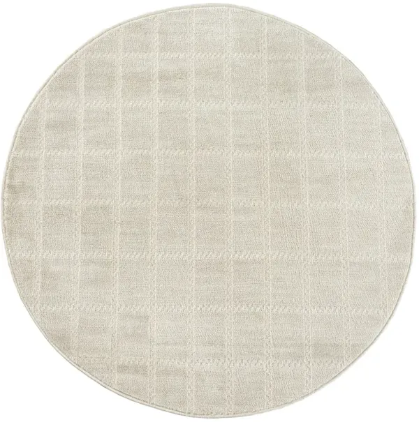 Serenity Home SRH05 Ivory/Cream 8' x Round Rug