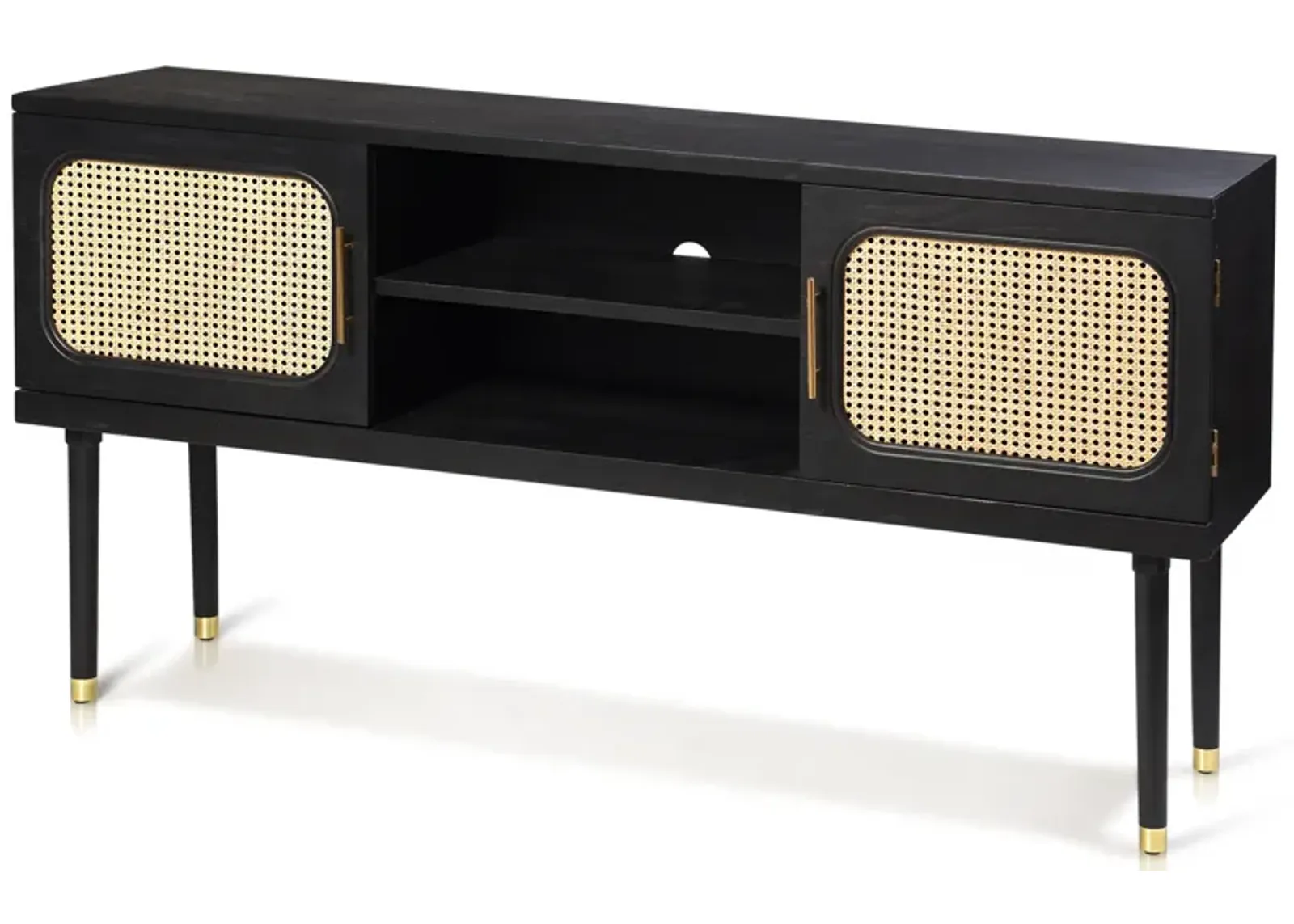 Ebony Wood & Ivory TV Console