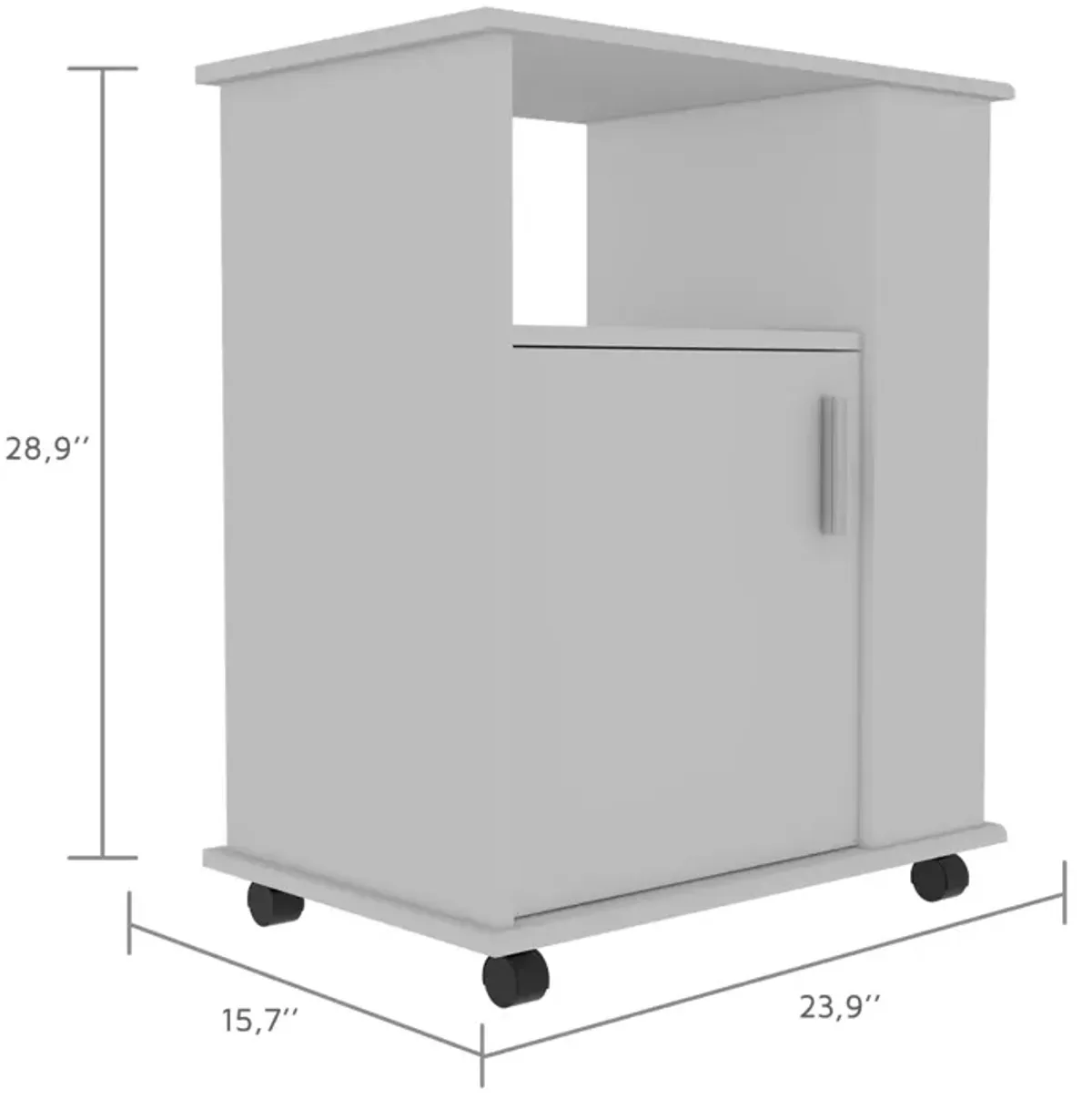 Correy 4-Shelf Microwave Cabinet With Caster