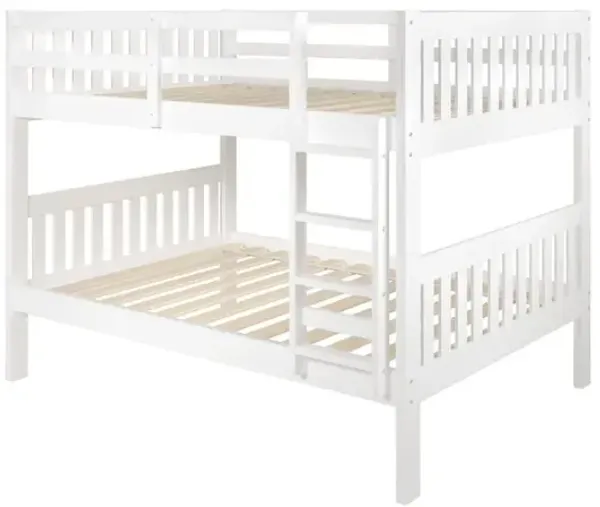 Donco Kids Full/Full Mission Bunk Bed White