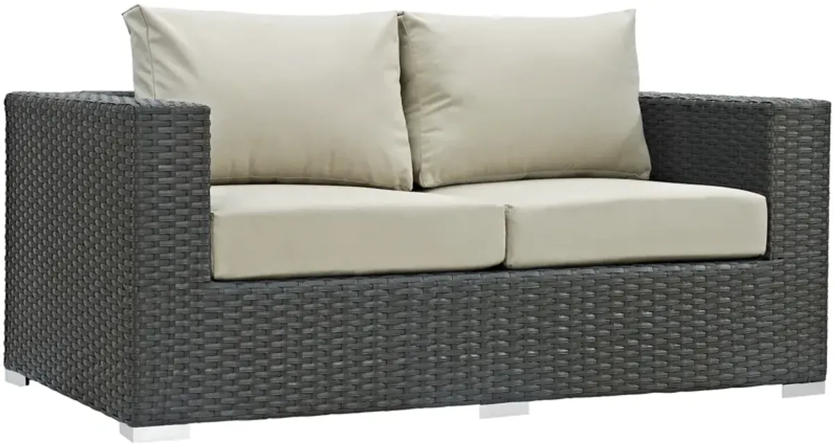 Modway - Sojourn Outdoor Patio Sunbrella® Loveseat Canvas