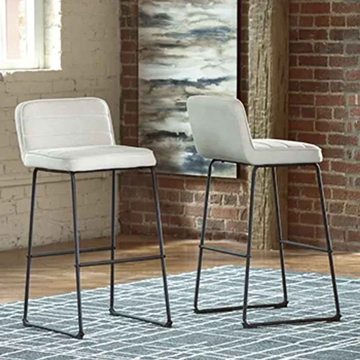 Nerison Tall Upholstered Barstool (Set of 2)