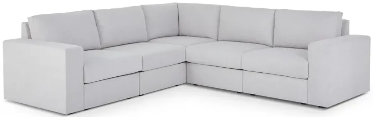 Flex Frost 5-Seat Sectional with Wide Arm