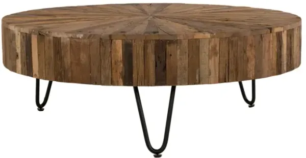 Primo International Tranquil 42 in. Round Reclaimed Wood Coffee Table