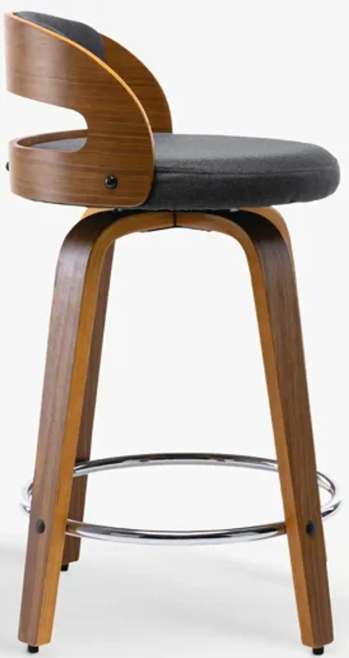 Modern Upholstered Swivel Counter Height Stool