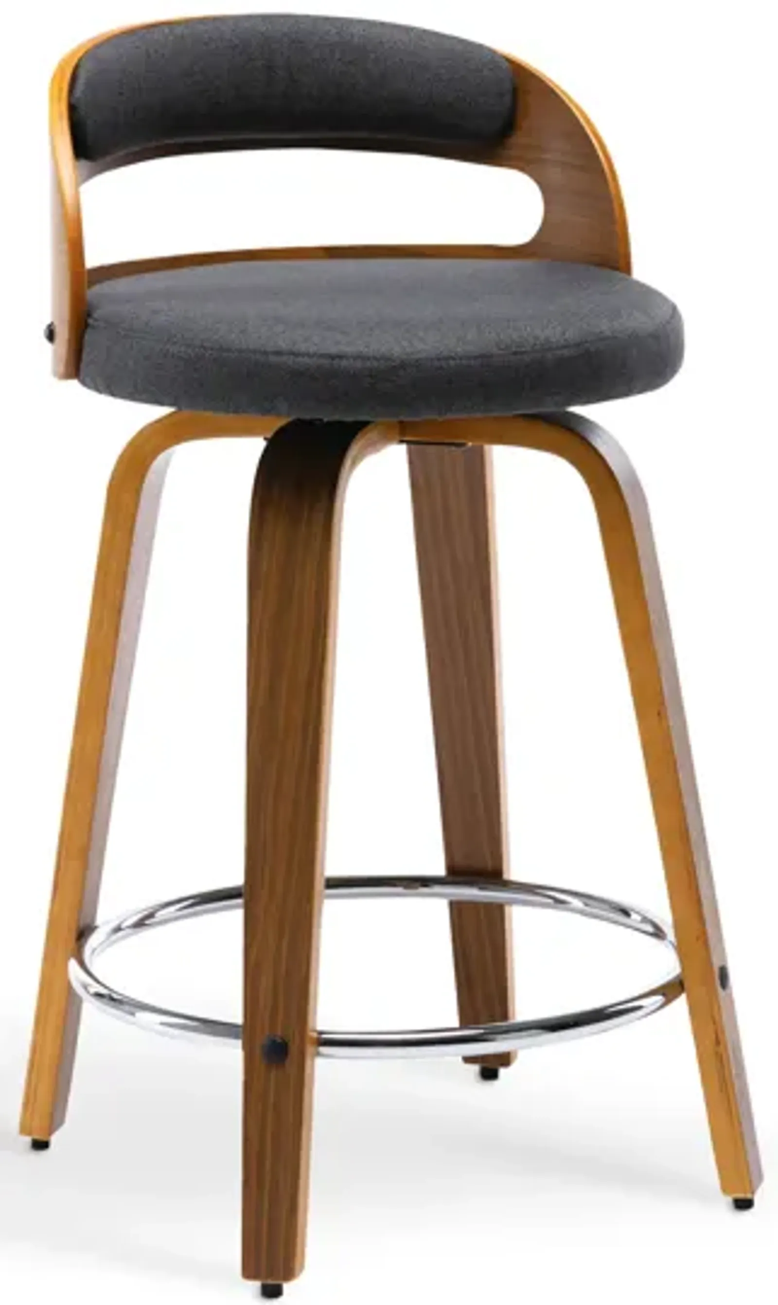 Modern Upholstered Swivel Counter Height Stool