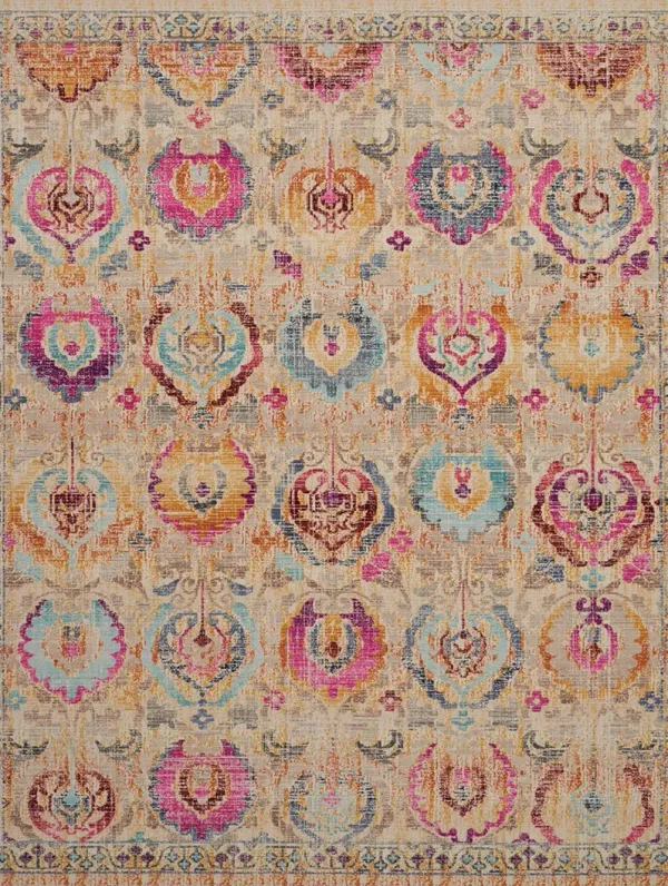 Vintage Kashan VKA04 Ivory/Multicolor 8'10" x 11'10" Rug