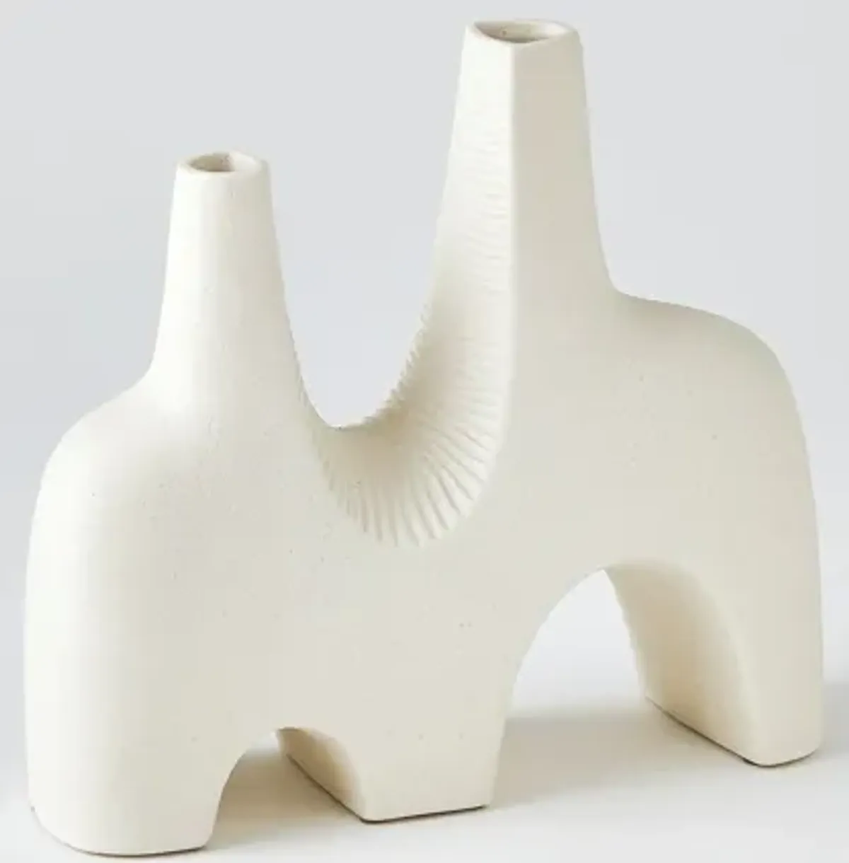 Cassel Vase-White Medium