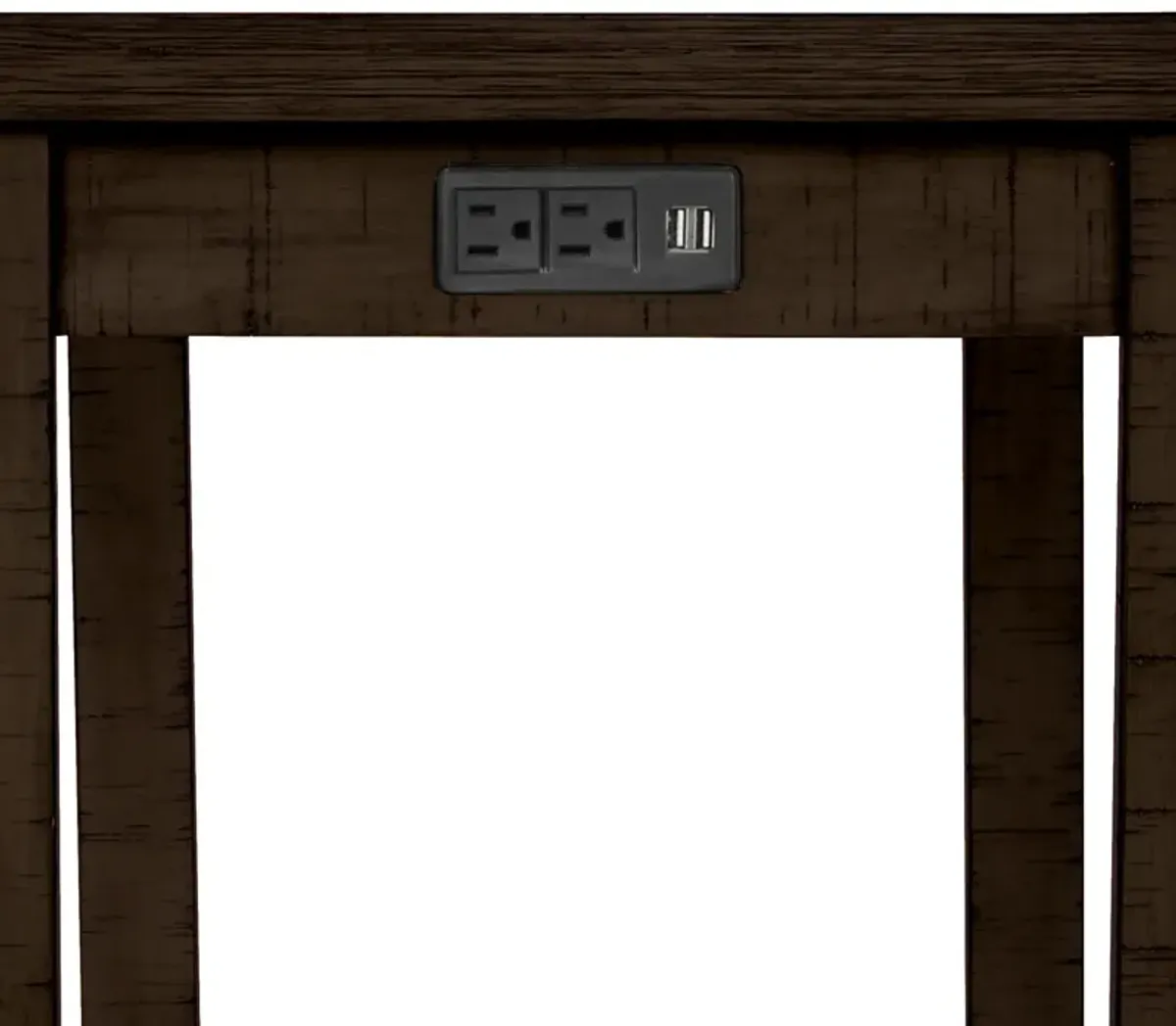 Merax Rustic Bar Dining Set with Socket