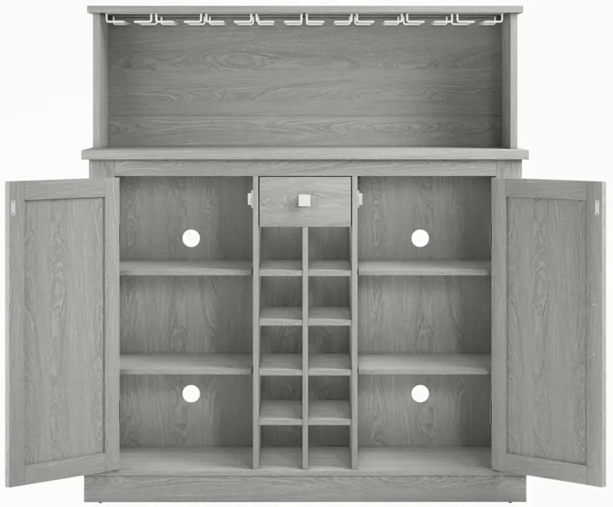 FESTIVO Farmhouse Buffet Bar Cabinet with Wine Storage