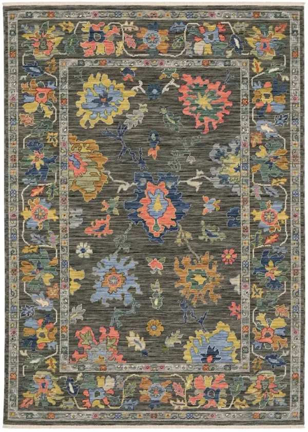 Lucca 2' x 6' Grey Rug