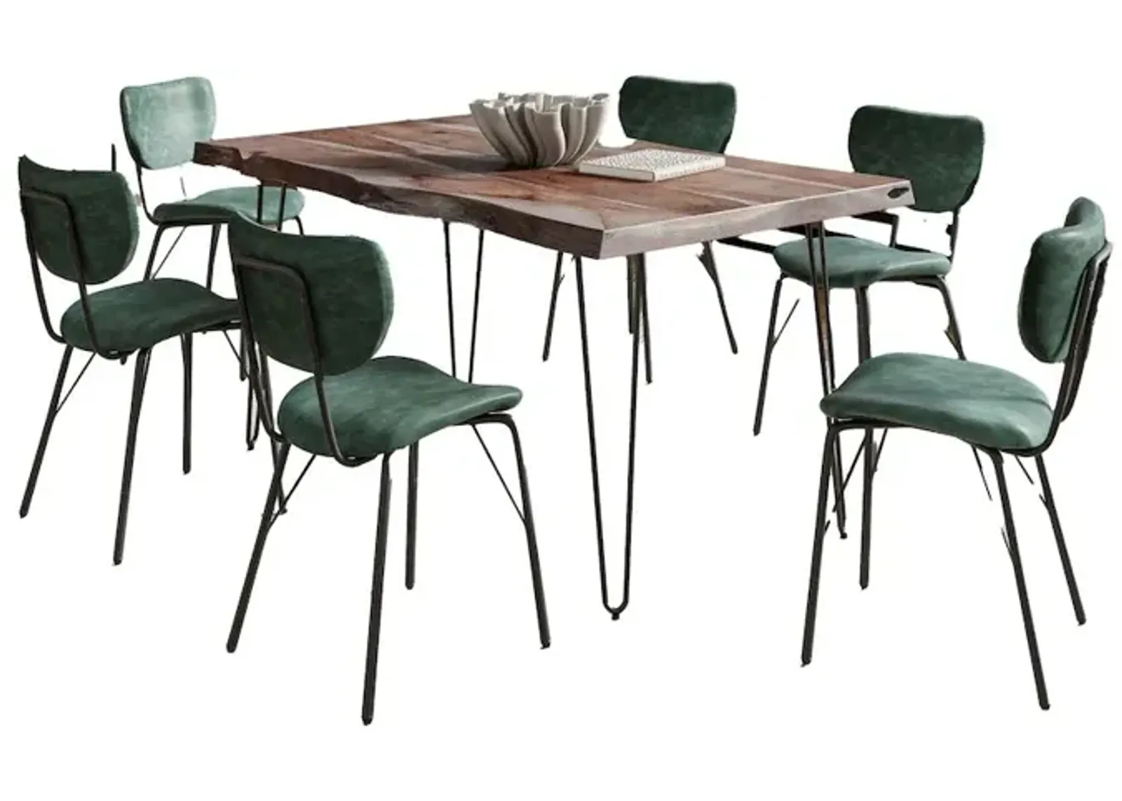 Jofran Nature's Edge 60 Seven Piece Modern Dining Set