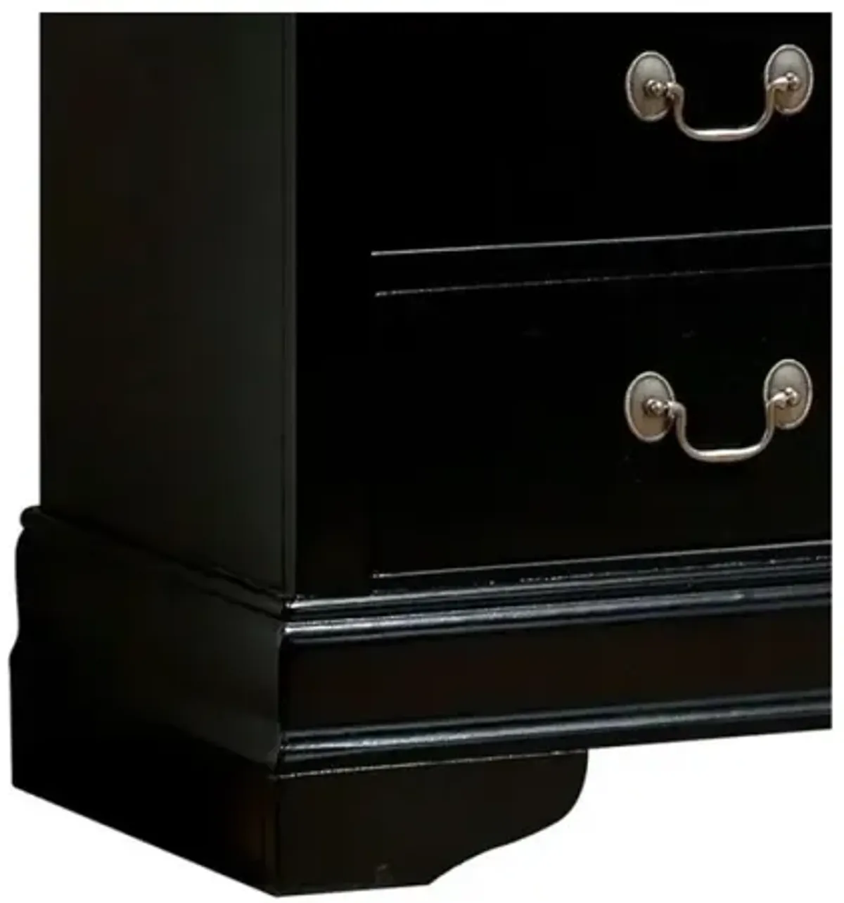 1 Piece Nightstand Louis Philippe Solid Wood English Dovetail Construction