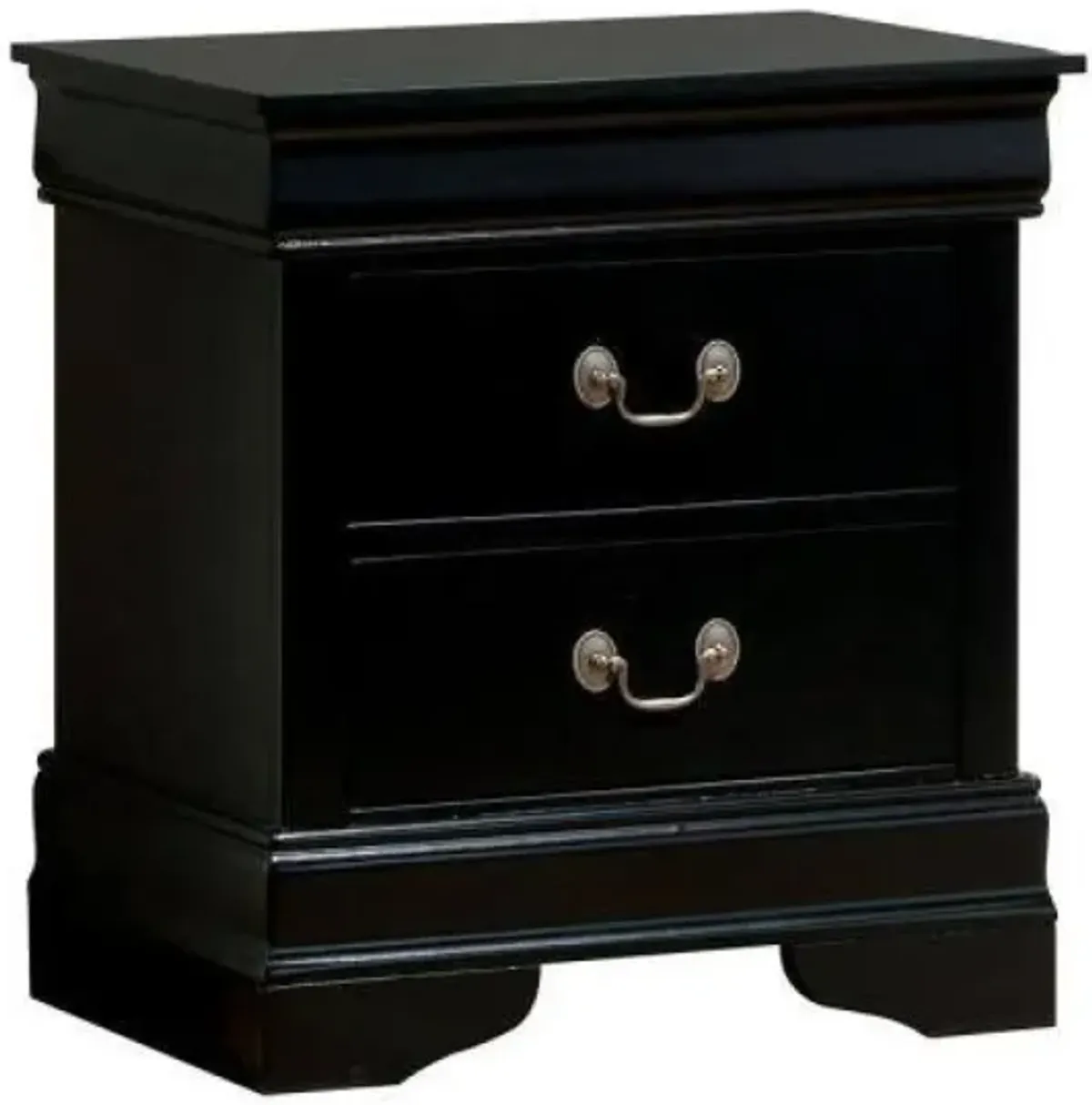 1 Piece Nightstand Louis Philippe Solid Wood English Dovetail Construction