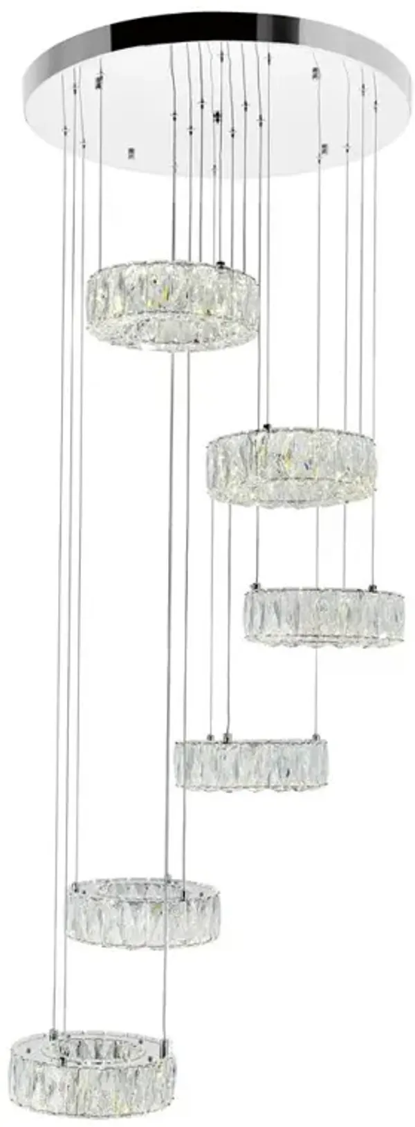 CWI Lighting Madeline LED Chandelier With Chrome Finish