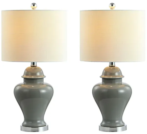 Qin Ceramiciron Classic Cottage LED Table Lamp (Set of 2)