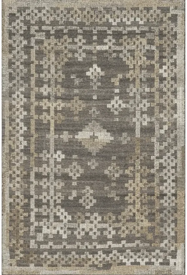 Akina AK01 Charcoal/Taupe 5' x 7'6" Rug