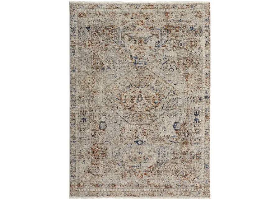 Kaia 39GJF Tan/Orange/Red 7'10" x 9'6" Rug