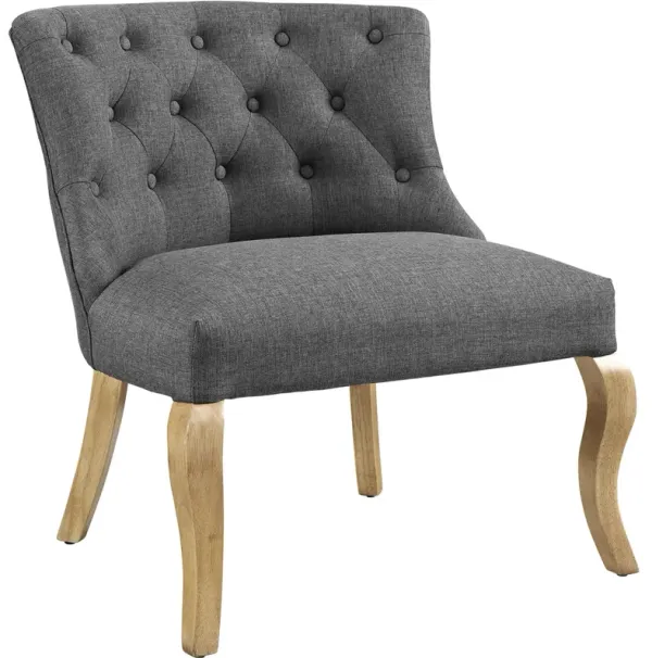 Modway Royal Fabric Armchair, Gray